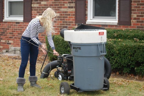 Trac vac towable wood chipper - vac,