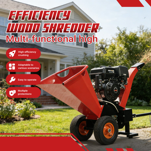 Wood chipper shredder - shredder, mulcher